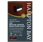 Hampton Bay Low Voltage Motion Sensing Led Outdoor Stair Light W/ Frosted Lens. Fixed Price $12.99.
