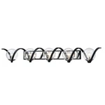 Maxim Lighting Curlicue 5-LIGHT Bath Vanity, Black/polished Nickel 35107CDBKPN. Fixed Price $559.30.