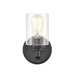 Millennium Light 9" Wall Sconce, Matte Black/clear Seeded 3681-MB. Fixed Price $85.90.