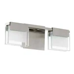 Eglo Vicino 12.6 In. 2-LIGHT Satin Nickel Modern Integrated Led Vanity. Fixed Price $26.99.
