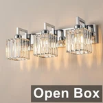 Fdpby JW-003 3-LIGHTS Chrome Crystal Wall Vanity Lighting. Fixed Price $68.03.
