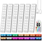 Under Cabinet Lighting Wireless With Remote, 48 Led Rechargeable Cabine.... Fixed Price $70.46.