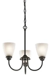 Kichler 43637OZ Jolie 3-LIGHT Mini Chandelier Olde Bronze. Fixed Price $159.97.