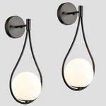 Holkirt Black Wall Sconces Set Of Two Mid Century Modern Light Fixtures .... Fixed Price $181.01.