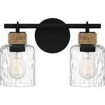 Matte Black Two Light Bath From The Baltic Collection. Fixed Price $169.99.