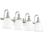 Quorum 5011-4-65 Richmond 27.75" 4-LIGHT Bath Vanity Satin Nickel. Fixed Price $198.00.