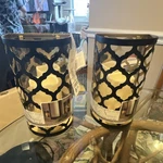 Led Wall Sconce Timer Candle Indoor Outdoor Black Gold Batteries Included. Fixed Price $25.00.