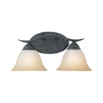 Thomas Lighting Prestige 2-LIGHT Sable Bronze Wall Vanity Model #SL748222. Fixed Price $42.00.