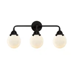 Innovations Beacon Light 24" Bath Vanity, Black/frosted 288-3W-BK-G201-6. Fixed Price $381.92.