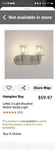 Hampton Bay Lettie 2-LIGHT Satin Nickel Modern Wall Mount Vanity. Fixed Price $24.00.