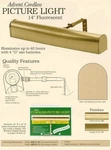 Gallery Series 14" Cordless Picture Light Satin Nickel House Of Troy ABF14-61. Fixed Price $35.00.