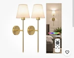 Niorsun Battery Operated Wall Sconce 2 Pack. Fixed Price $38.00.
