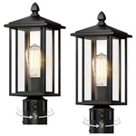 Apoto 17 Motion Sensor Outdoor Post Lights Dusk Dawn Lamp Fixture. Fixed Price $119.53.