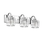 Brushed Nickel Vanity Fixtures For Bathroom Over Mirror 3-LIGHTS. Fixed Price $104.17.