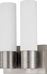 Nuvo Link 2 Light Brushed Nickel Led Wall Sconce, Bath. Fixed Price $47.99.