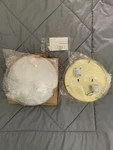Maxim Lighting 5881WTPB 2-LIGHT Nickel Flush Mount Fixture. Fixed Price $9.99.