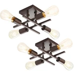 Eietonte Industrial 4-LIGHT Semi Flush Mount Ceiling Light, Farmhouse Bronze. Fixed Price $79.23.