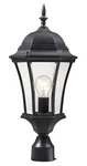 Roseto ZPL25843 Glenn 22" Tall Outdoor Single Head Post Light - Black. Fixed Price $108.00.