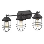 Golden Lighting Seaport Bath Vanity, Black 9808-BA3BLK. Fixed Price $259.99.