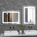 Led Light Bathroom Wall Vanity With Anti-fog Dimmable Rectangle Mirrors. Fixed Price $61.24.