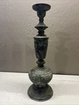 Vintage James Mont Style Cast Brass Patina Lamp Candle Holder Asian 21. Fixed Price $149.99.