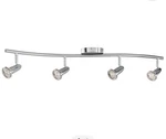 Access Lighting Cobra 4-LIGHT Brushed Steel Spotlight Flushmount. Fixed Price $89.00.