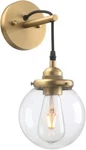 Phansthy Vintage Glass Wall Sconce 5.9" Globe Lighting Fixture Adjustable. Fixed Price $56.99.