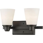 Z-lite 7001-2V-BRZ Kayla Light 13.75 Inch Bronze Vanity Wall. Fixed Price $53.00.