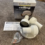 Catalina 3 Light Flush Mount Ceiling Fixture Adjustable. Fixed Price $40.00.