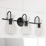 Capital Mila 24" Wide Matte Black 3-LIGHT Bath. Fixed Price $189.00.