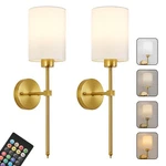 Battery Operated Wall Sconces Set Of Two,wireless Rechargeable Light Wit.... Fixed Price $77.63.
