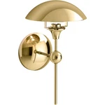 Kohler Vorleigh 15 Tall 1-LIGHT Gold Dome Wall Sconce Adjustable E12 Socket. Fixed Price $280.49.