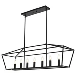 Melucee 7-LIGHT Farmhouse Linear Island Chandelier Black E12 Dining Kitchen. Fixed Price $119.99.