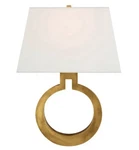Missing Lamp Shade Chapman & Myers Ring Form Large Wall Sconce. Fixed Price $499.95.