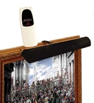 Matte Black Cordless Led Picture & Painting Lamp 18" Wide W/ Remote Control. Fixed Price $125.00.