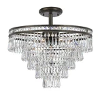 Crystorama 5264-EB-CL-MWP Ceiling Mercer 6-LIGHT Hand Cut Crystal Semi-flush. Fixed Price $998.00.