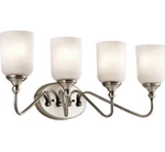 Kichler Traditional Lilah Light 45553AP Bathroom Vanity Antique Pewter Silver. Fixed Price $79.99.