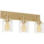 Afx Inc. WMMV2411MBSB William 3 Light Inch Satin Brass Bath Vanity Wall. Fixed Price $126.40.