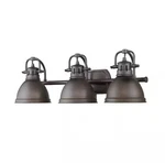 Golden Lighting 3602-BA3 Rbz-rbz Duncan 3-LIGHT Rubbed Bronze Bath. Fixed Price $44.95.
