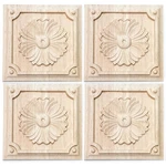 Vilanca Decorative Wood Flower Carved Appliques TYPE1-3.1INCH-8PCS. Fixed Price $21.06.