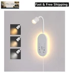 Led Wall Mounted Reading Light For Bed, Book With Touch Con.... Fixed Price $51.29.