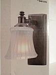 Hampton Bay Kenning 1-LIGHT Dutch Bronze Bath Sconce Vanity Fixture-nib. Fixed Price $39.97.