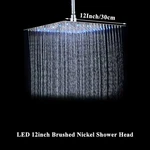 Chrome Led Light Bathroom Shower Head 16 Inch Big Rainfall Faucets Access. Fixed Price $70.45.