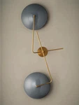 Modern Articulating Wall Sconce Mid-century Light Grey Disk Design. Fixed Price $232.99.