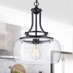 Pendant Light Chandelier 1 Led Rustic Farmhouse Black CAHD9607B7K Wuzups Round. Fixed Price $179.99.