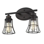 Acclaim Lighting IN41281 Bronze Piers 2-LIGHT 16"W Bathroom Vanity. Fixed Price $112.00.