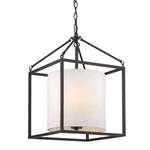 Golden Lighting 2243-3P Black Manhattan 3-LIGHT 15"W Pendant. Fixed Price $251.43.