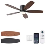 Knun 51 Inch Ceiling Fan With Light And Remote/app Control, Flush Mount Low P.... Fixed Price $80.63.