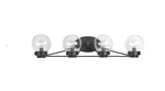 Progress Lighting P300115 Black Spatial 4-LIGHT 31-1/8"W Bathroom Vanity. Fixed Price $150.00.
