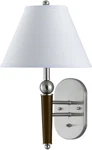 Cal Lighting Brushed Steel & Espresso Touch Wall Lamp, Easy Mount, Ul Listed. Fixed Price $17.99.